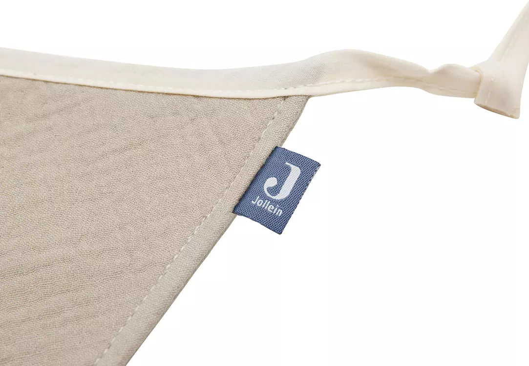 Jollein Fabric Bunting  Blue/Olive Green olive green details
