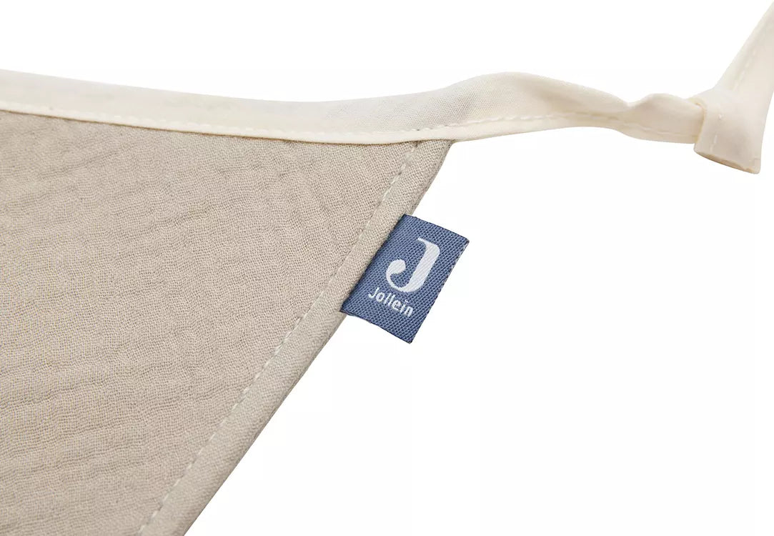 Jollein Fabric Bunting Blue/Olive Green olive green details