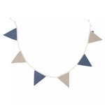 Jollein Fabric Bunting  Blue/Olive Green