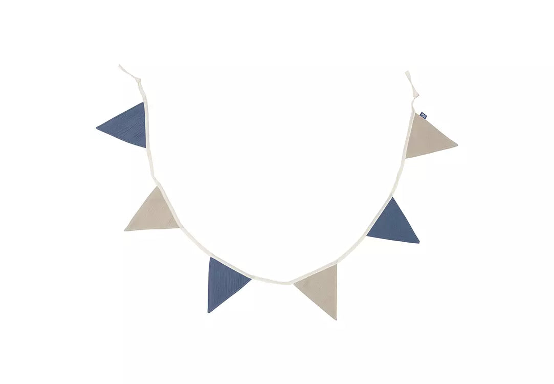 Jollein Fabric Bunting Blue/Olive Green