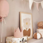 Jollein Birthday Crown Wild Rose in a nursery room