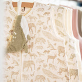 Jollein Sleeping Bag Muslin - Animals close up