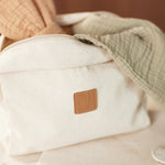 Jollein Pouch Twill - Natural lifestyle image with items
