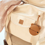 Jollein Diaper Bag Twill Natural lifestyle with pacifier case and cloth
