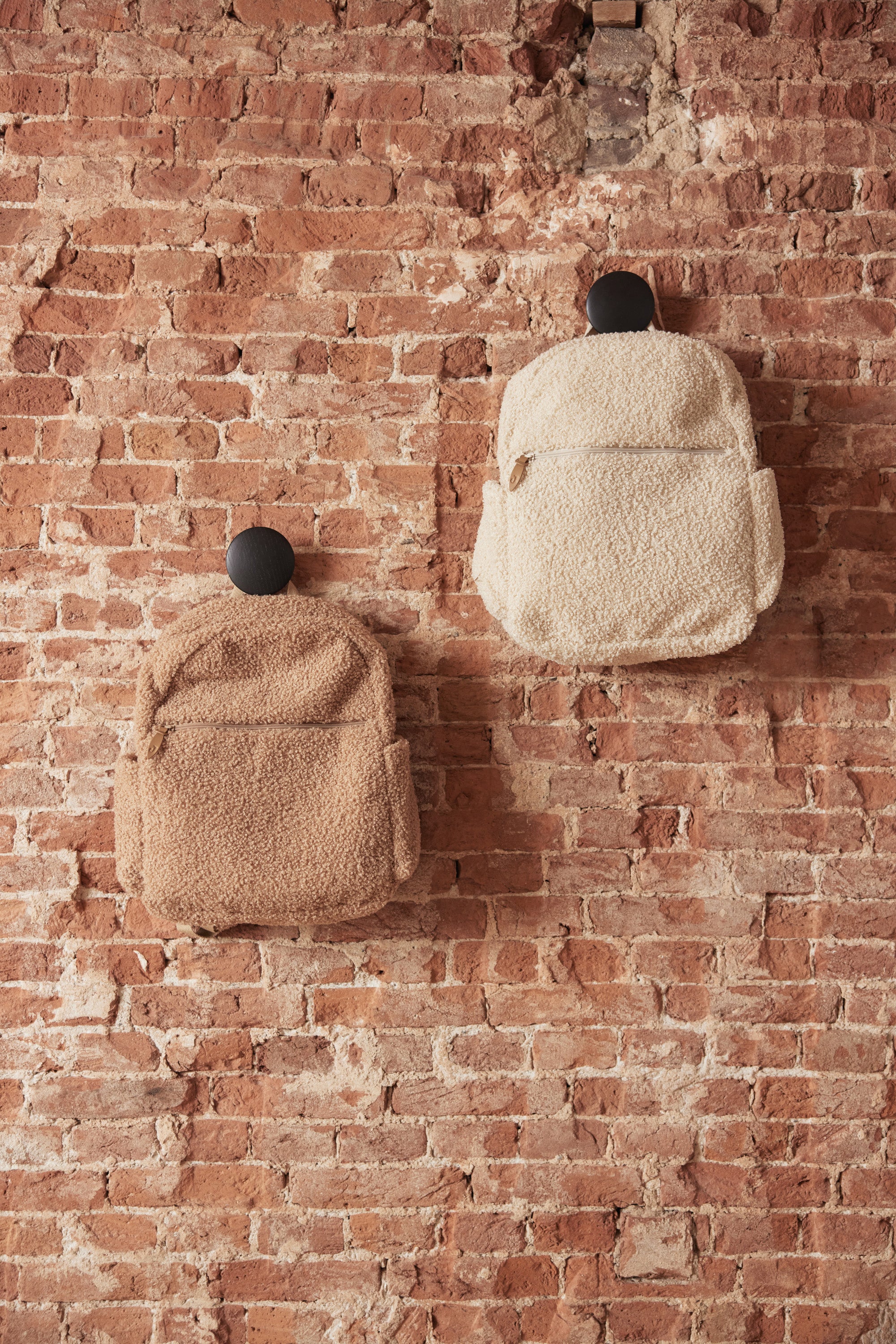 Jollein diaper bag backpack in boucle natural