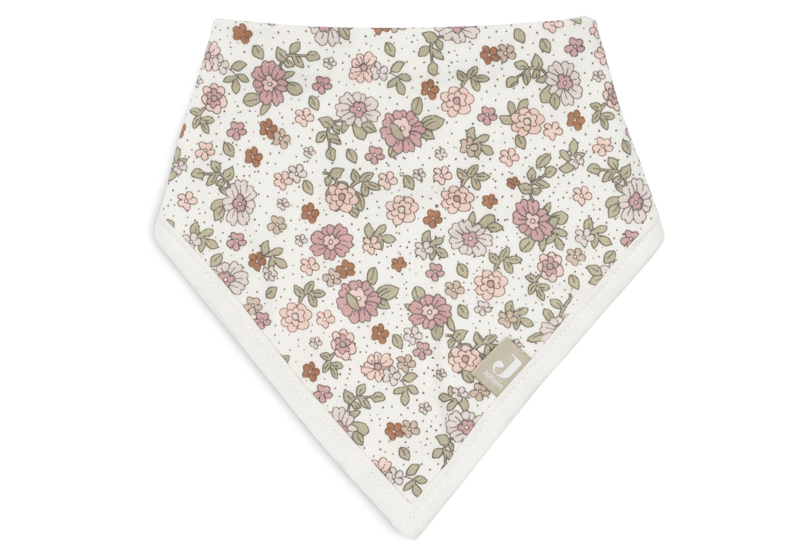 Jollein bib bandana retro flowers