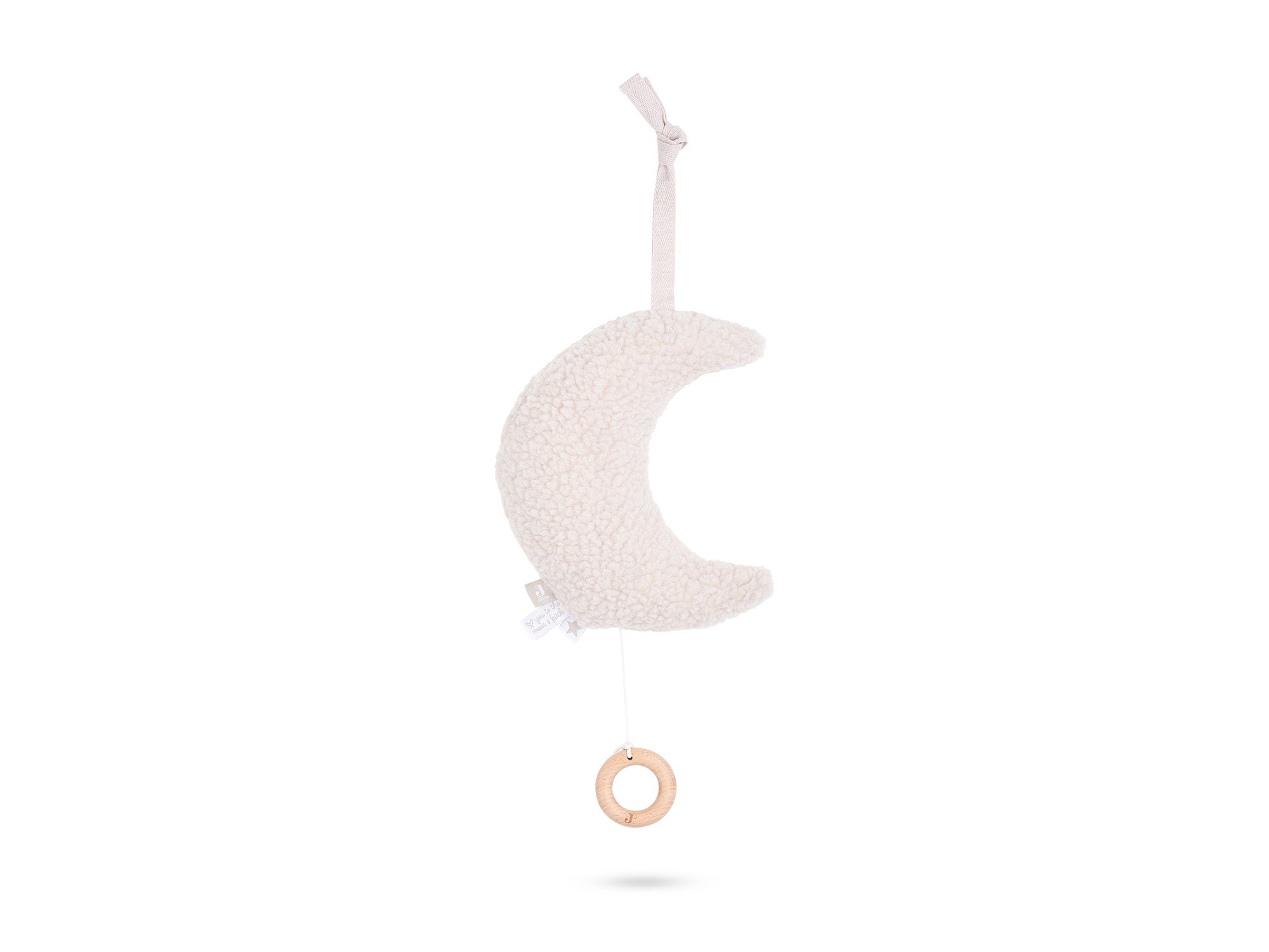 Jollein Musical soft toy in moon shape and nougat color