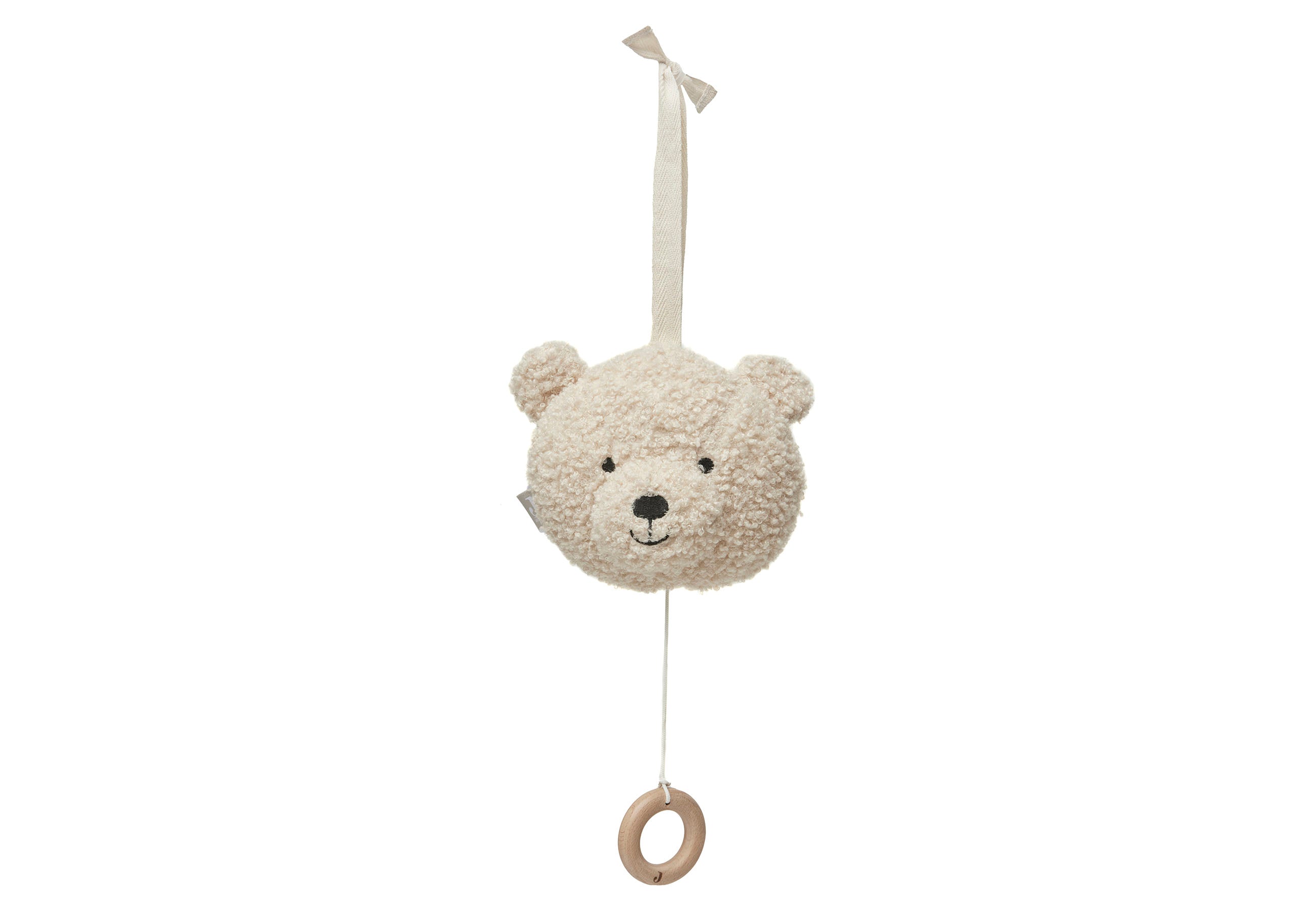 Jollein musical soft toy in teddy bear shape and naturel color