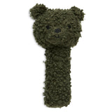 Jollein rattle teddy bear in leaf green