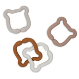 Jollein silicon loop rings teddy bear