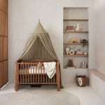 Jollein Canopy olive green in a nursery room