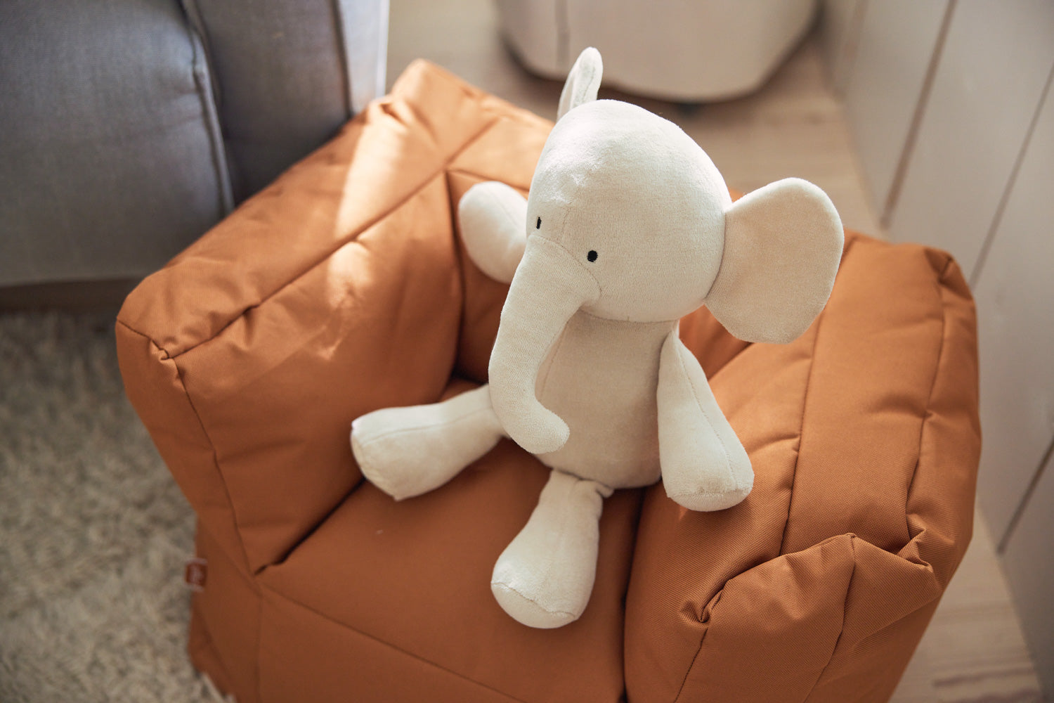 Jollein | Stuffed Animal Elephant - Nougat from top