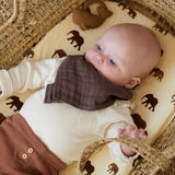 Jollein | Bib Bandana Wrinkled Cotton - Chestnut (2pack)