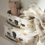 Jollein | Toys Suitcase - Dreamy Mouse (2pack) filled with teddy bear rattle and muslin cloth