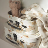 Jollein | Toys Suitcase - Dreamy Mouse (2pack) filled with teddy bear rattle and muslin cloth