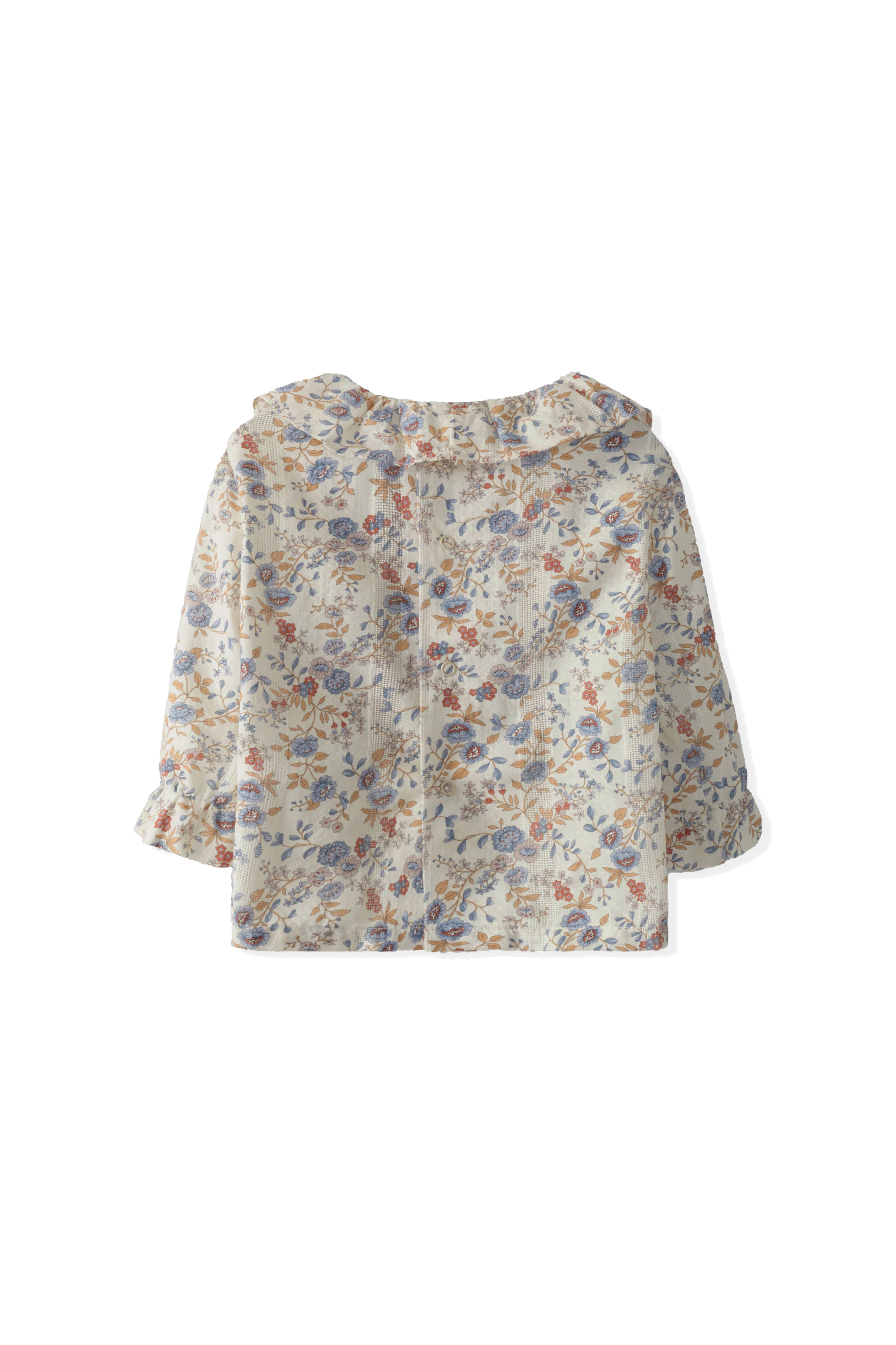 Laranjinha blouse in multicolor flower print