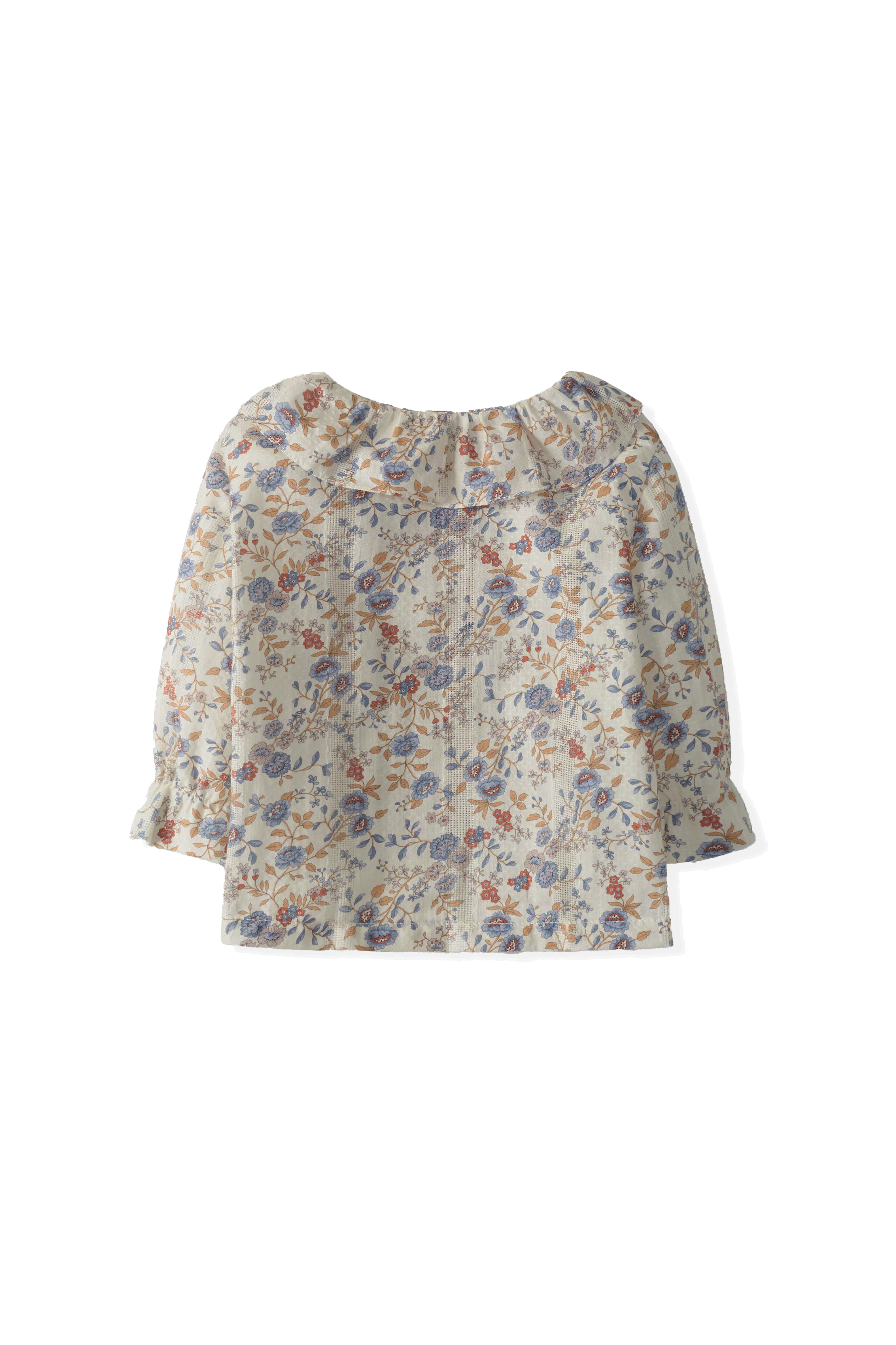 Laranjinha blouse in multicolor flower print