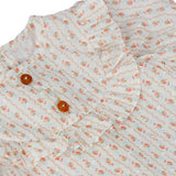 Laranjinha blouse in Floral plumeti print
