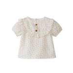 Laranjinha blouse in Floral plumeti print