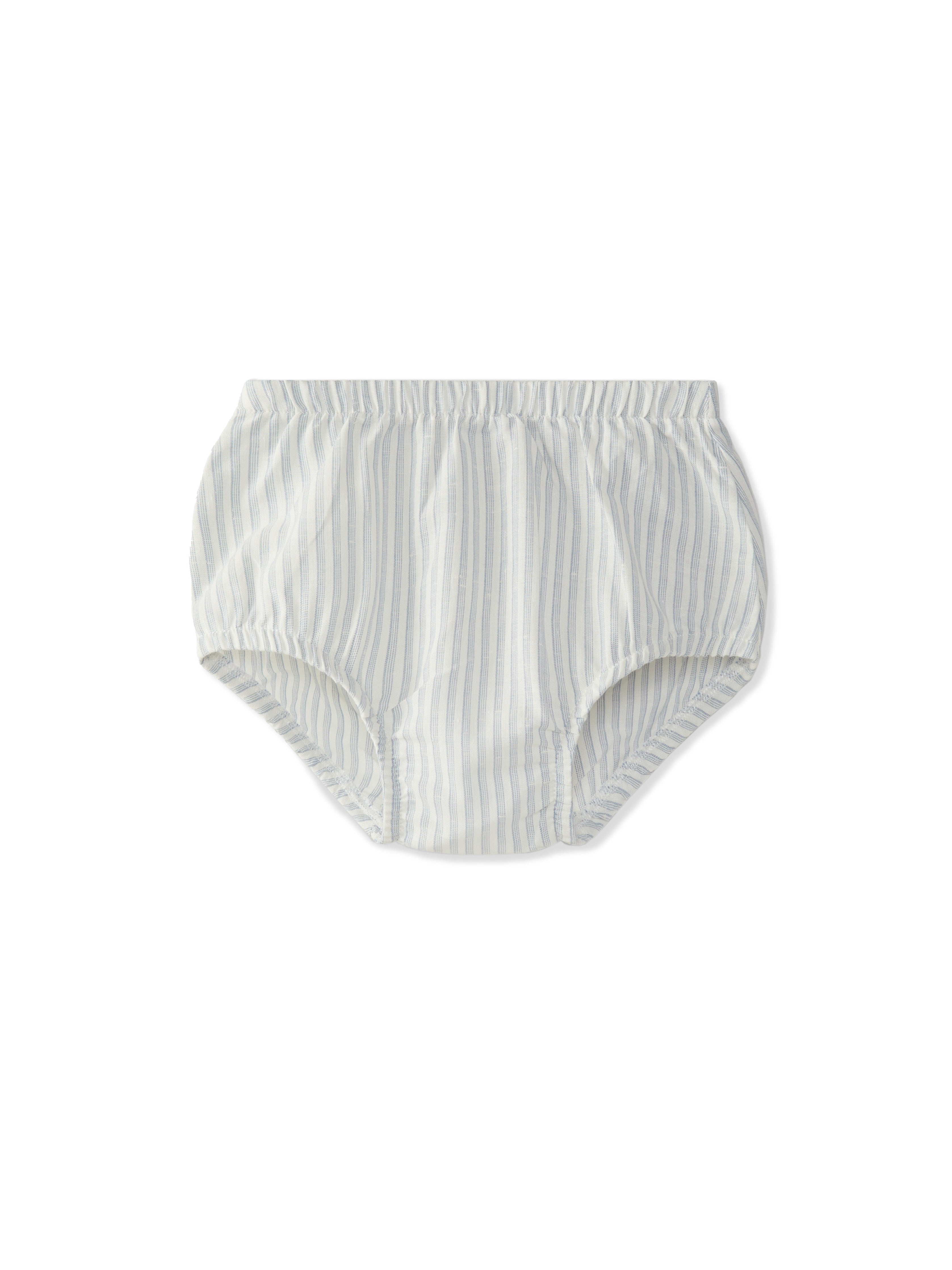 Diaper cover off white blue stripes