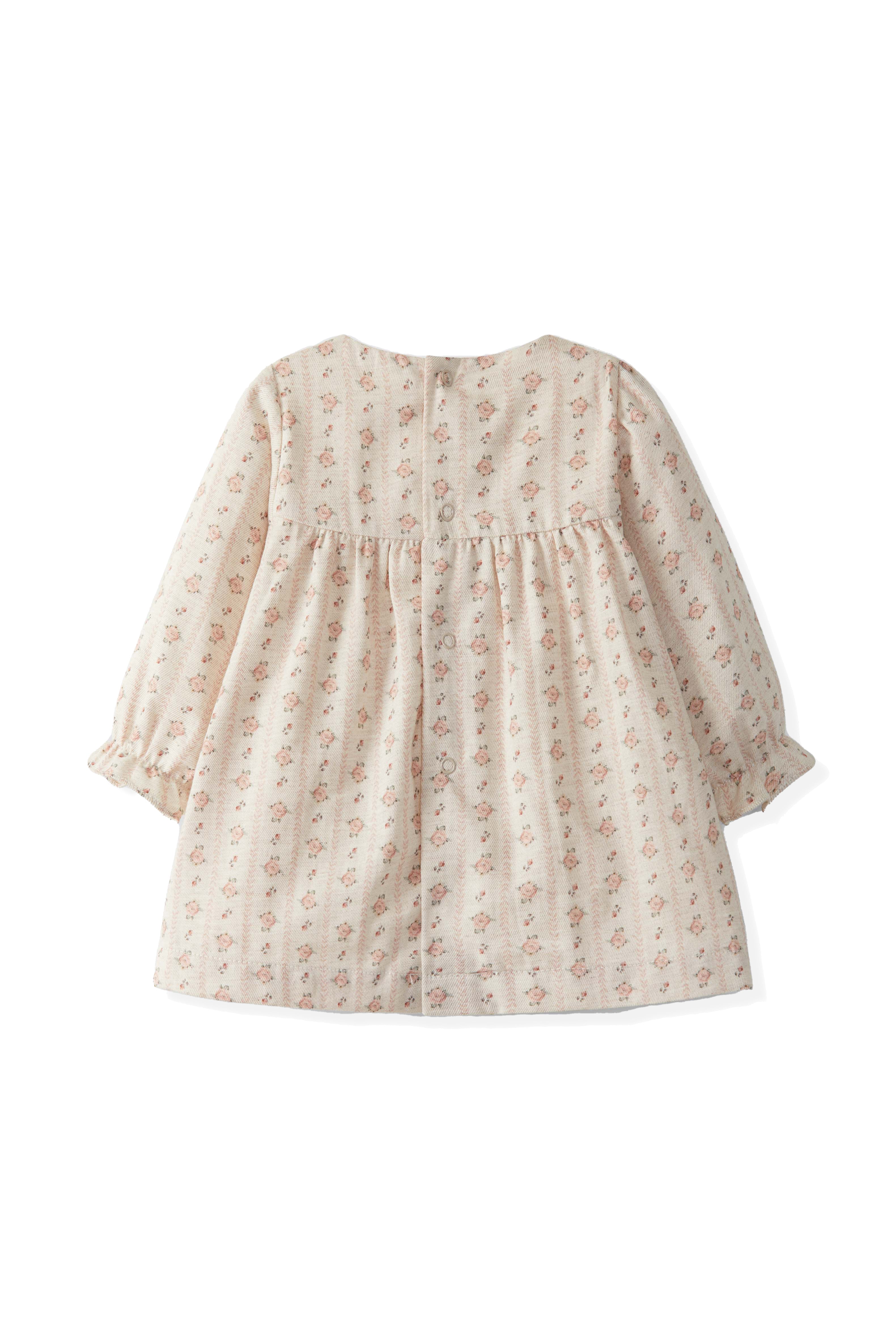 Laranjinha dress salmon color and floral print