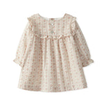 Laranjinha dress salmon color and floral print