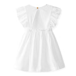 Laranjinha dress white with ruffle