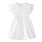 Laranjinha dress white with ruffle