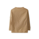 Laranjinha linen shirt in Camel color