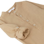 Laranjinha linen shirt in Camel color