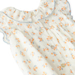 Laranjinha romper shortie with coral flower print