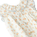 Laranjinha romper shortie with coral flower print