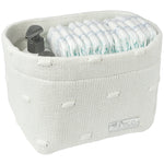 Meyco nursery basket knots off white
