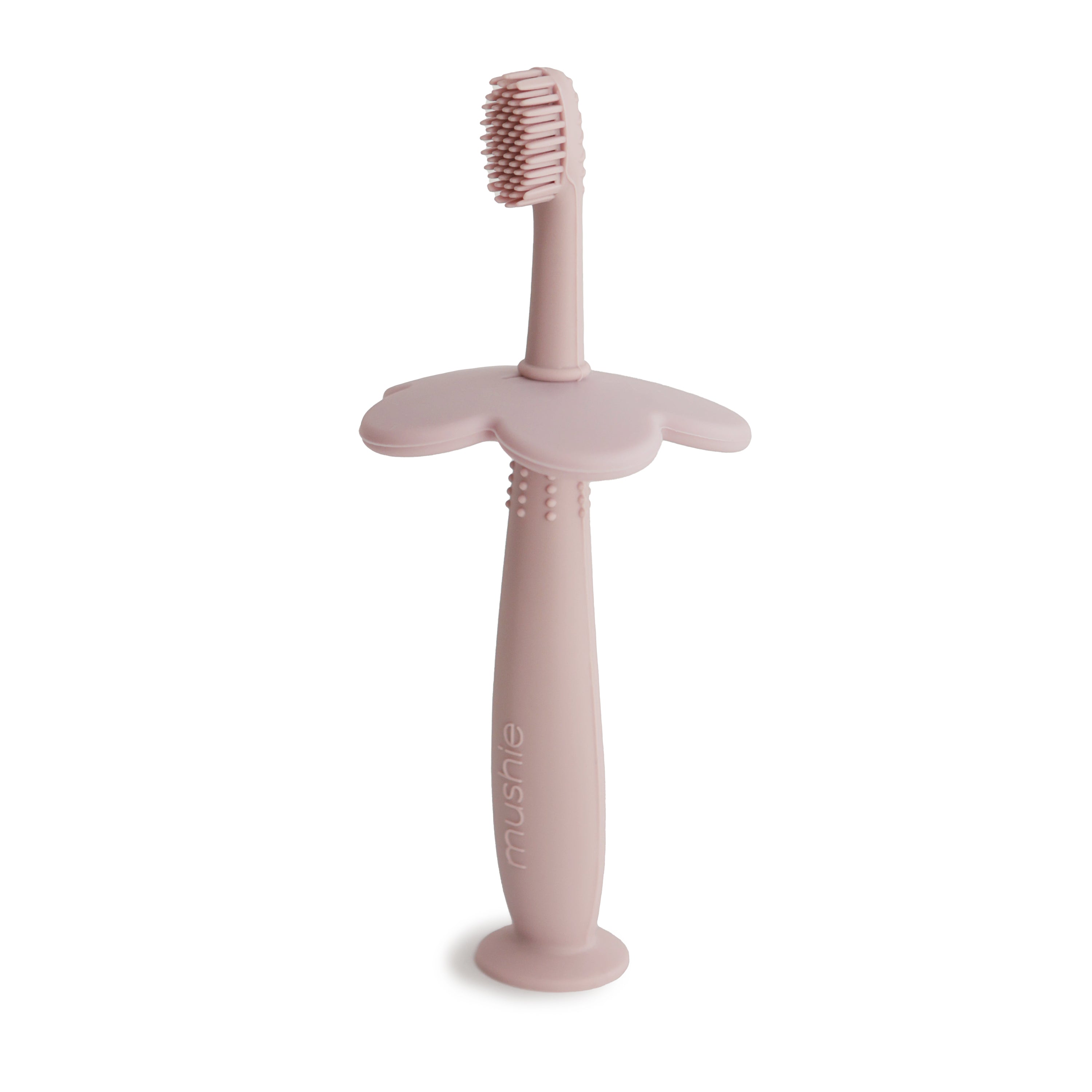 Mushie flower training toothbrush blush