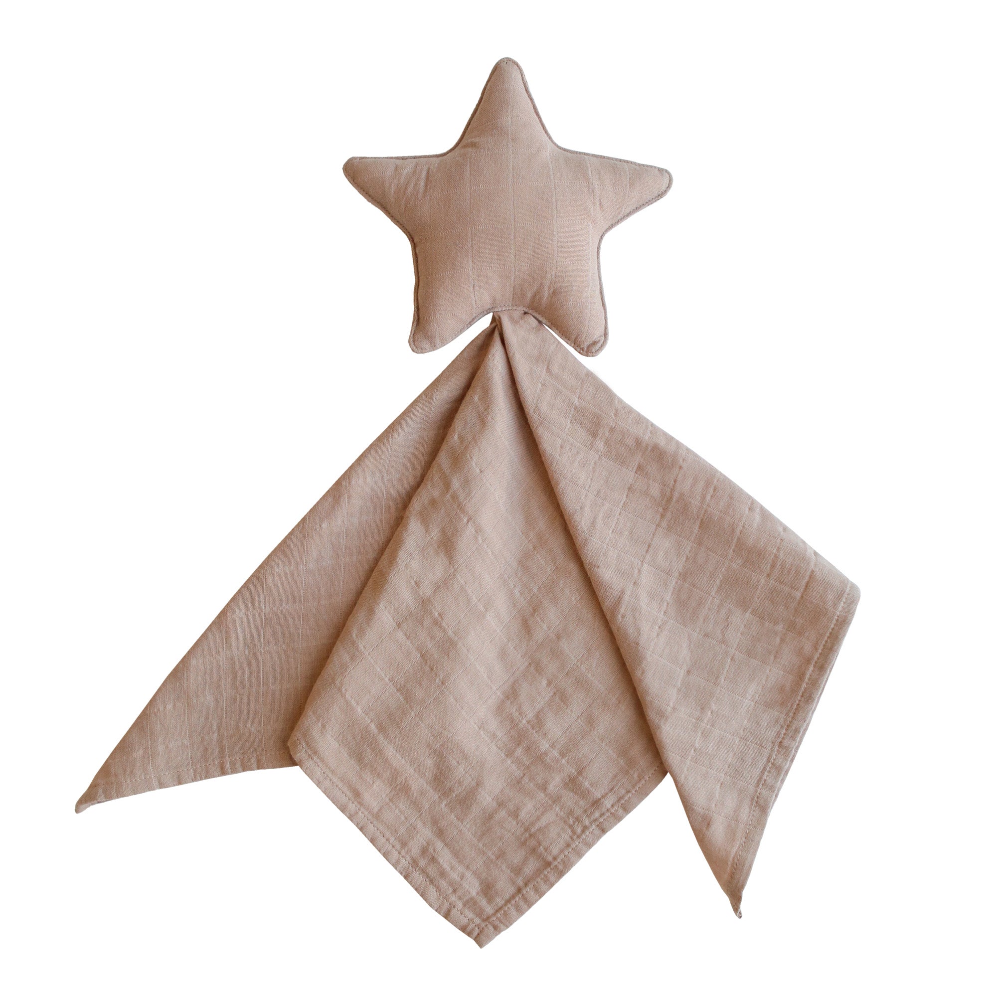 Mushie lovey blanket star natural