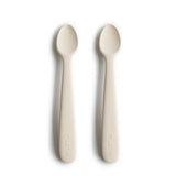 Mushie silicone baby spoon ivory