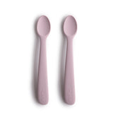 Mushie silicone baby spoon soft lilac