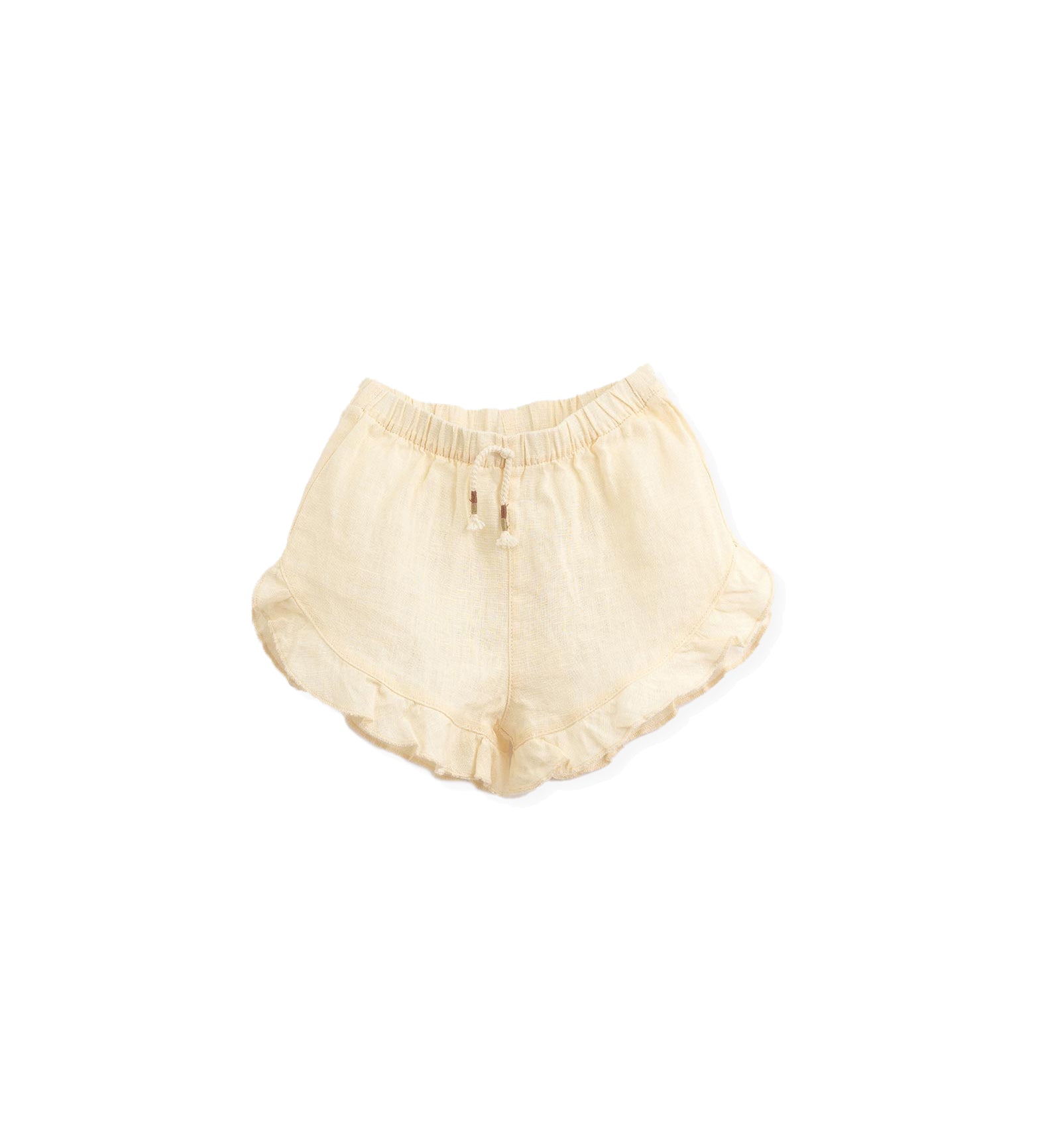 Play up linen shorts in karite cream color