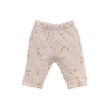 Play up printed padded pants oat with flower print