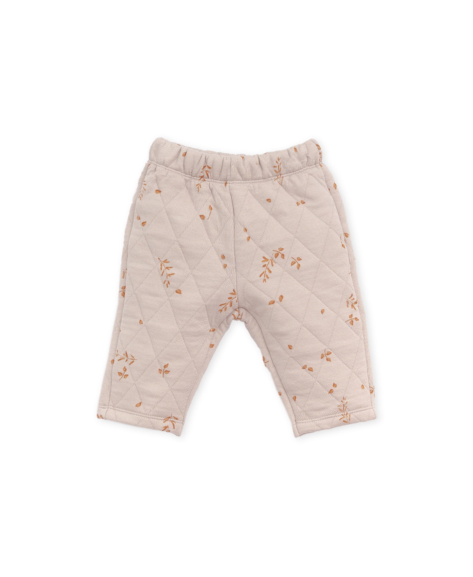 Play up printed padded pants oat with flower print