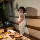 Snug | Organic cotton dungarees with ruffle