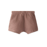 Snug shorts waffle texture mauve color