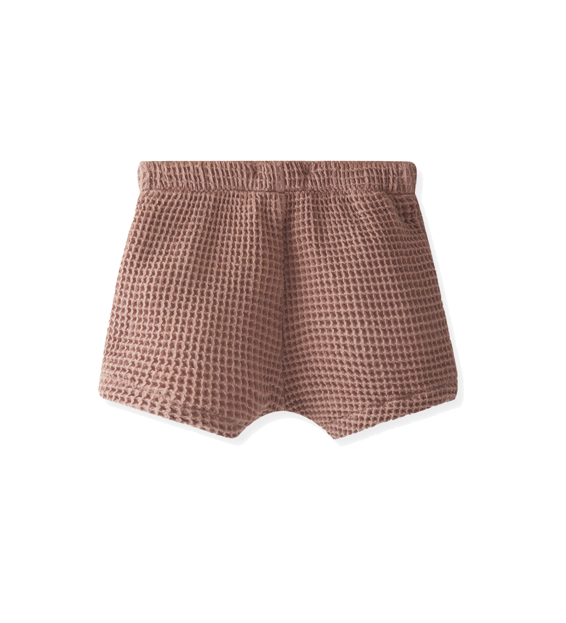 Snug shorts waffle texture mauve color