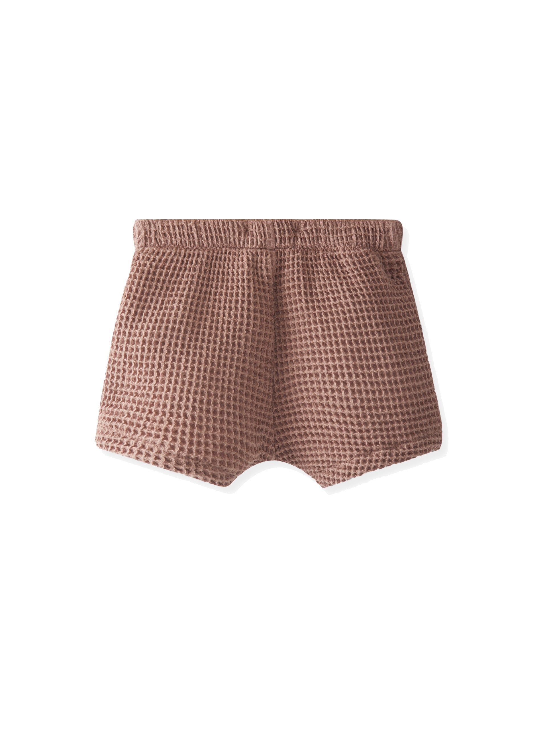 Snug shorts waffle texture mauve color