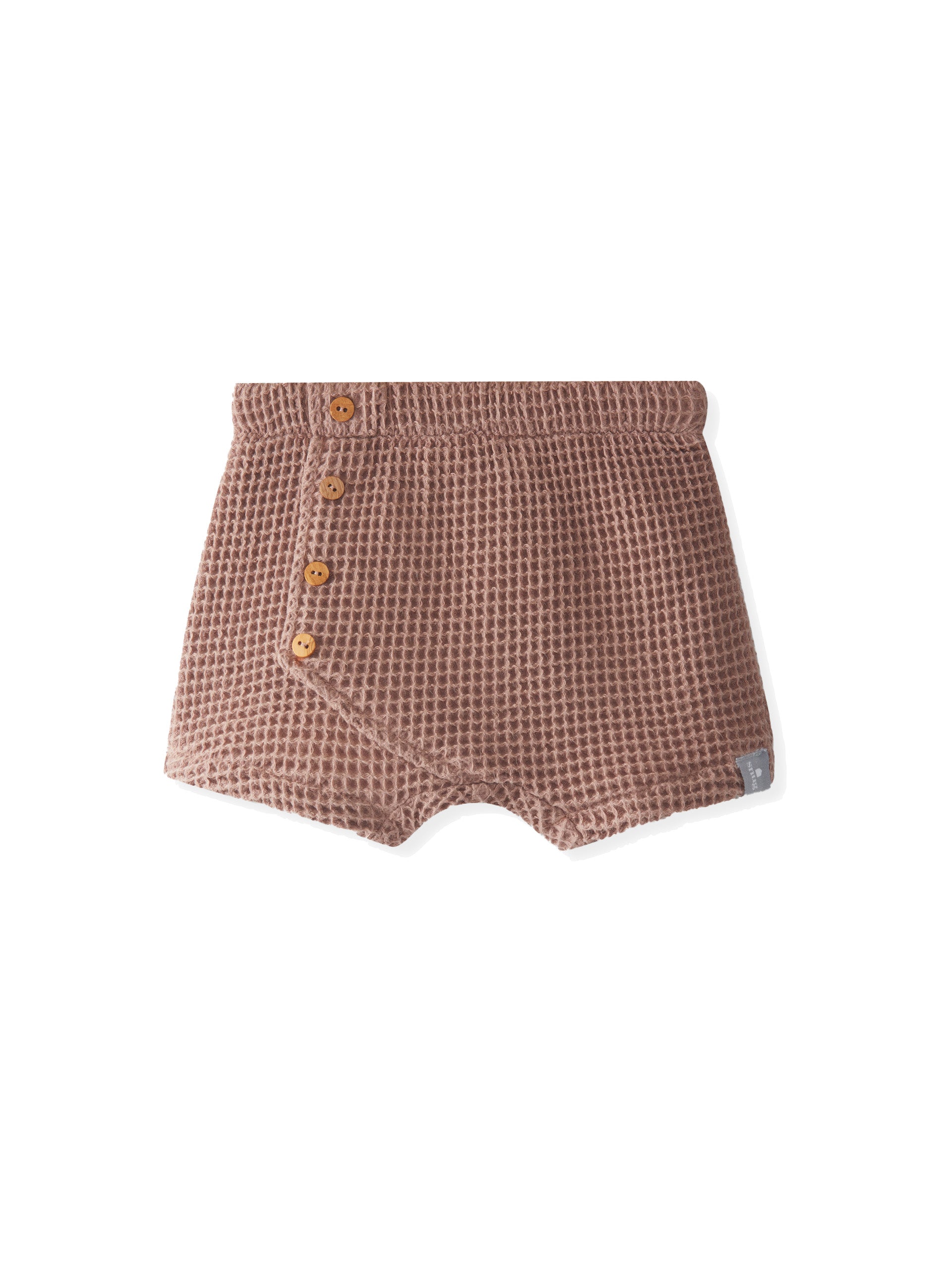 Snug shorts waffle texture mauve color