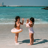 girls with Swim Essentials Water Shoes Flower Heart