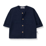 1+ In The Family | Custo Cotton Shirt - Blue-notte