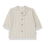 1+ In The Family | Maurici Striped Shirt - Biscotto