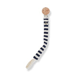 1+ In The Family | Mika Striped Pacifier Clip - Blue-notte