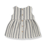 1+ In The Family | Naomi Sleeveless Striped Dress - Blue-notte